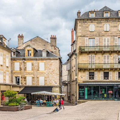 BRIVE LA GAILLARDE, FRANCE - JUNE 22,2021 - In the streets of Brive la Gaillarde. Brive la Gaillarde is a commune of France in region Nouvelle-Aquitaine.