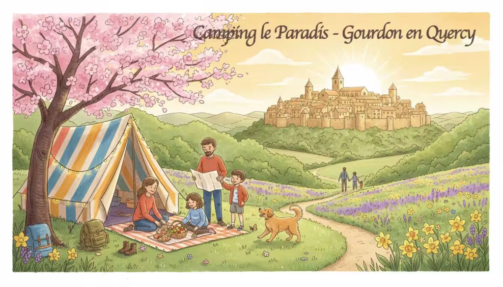 Camping le Paradis Gourdon - Le printemps au paradis
